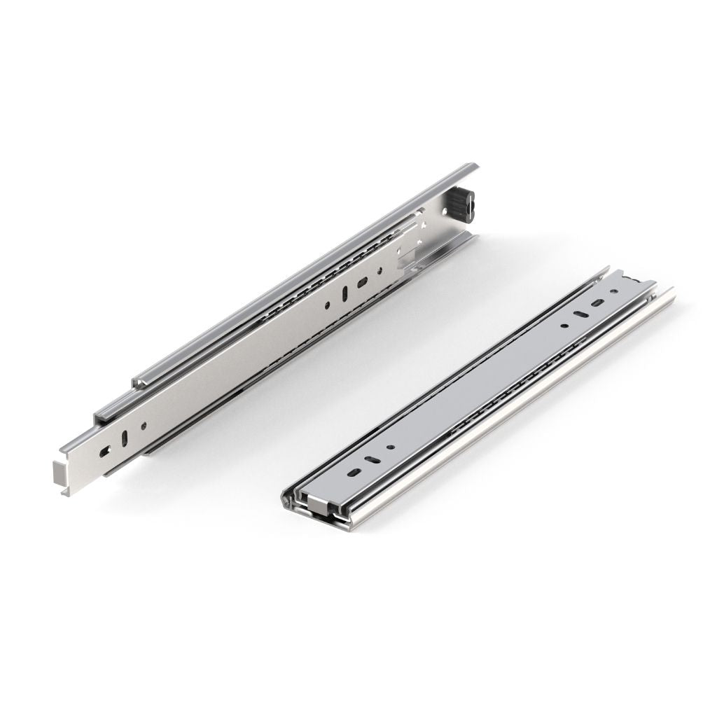 TELESKOPSKA VODILA 45kg, polni izvlek, inox