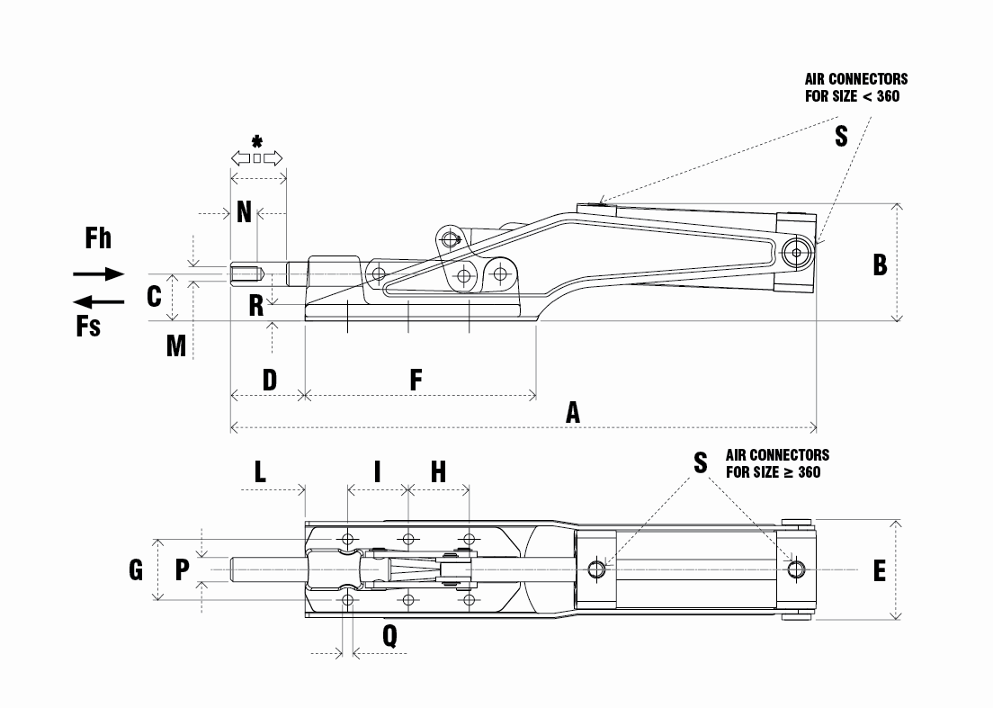 PNEVMATSKO VPENJALO 163mm