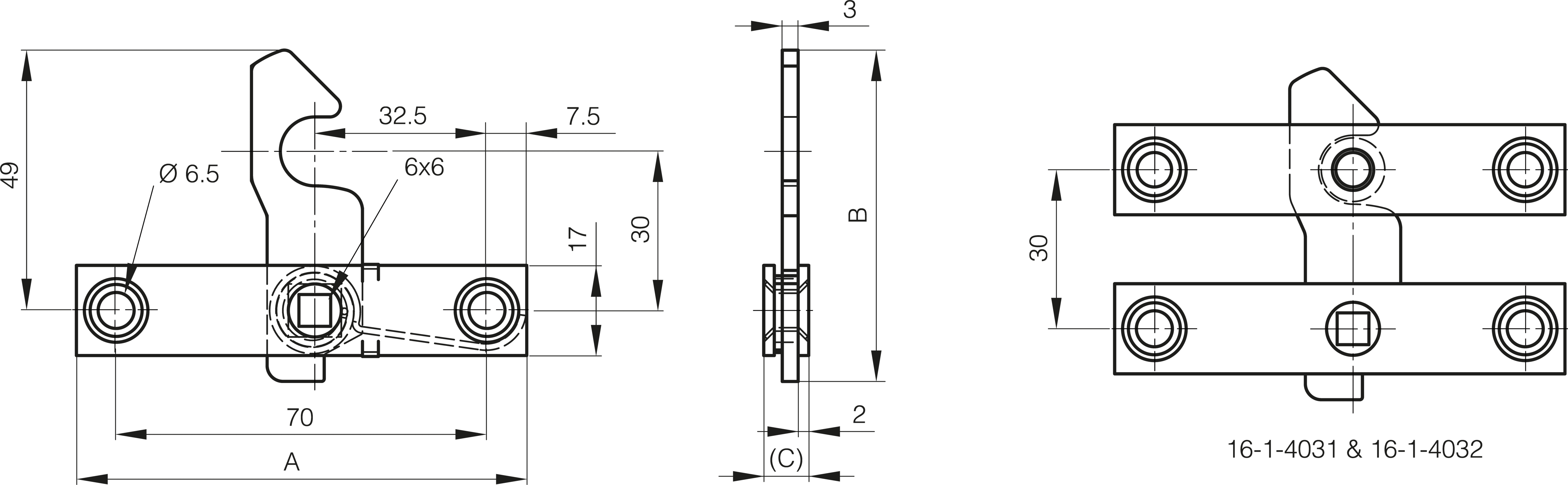 ZAPIRALO 85x53,4x8,5mm INOX