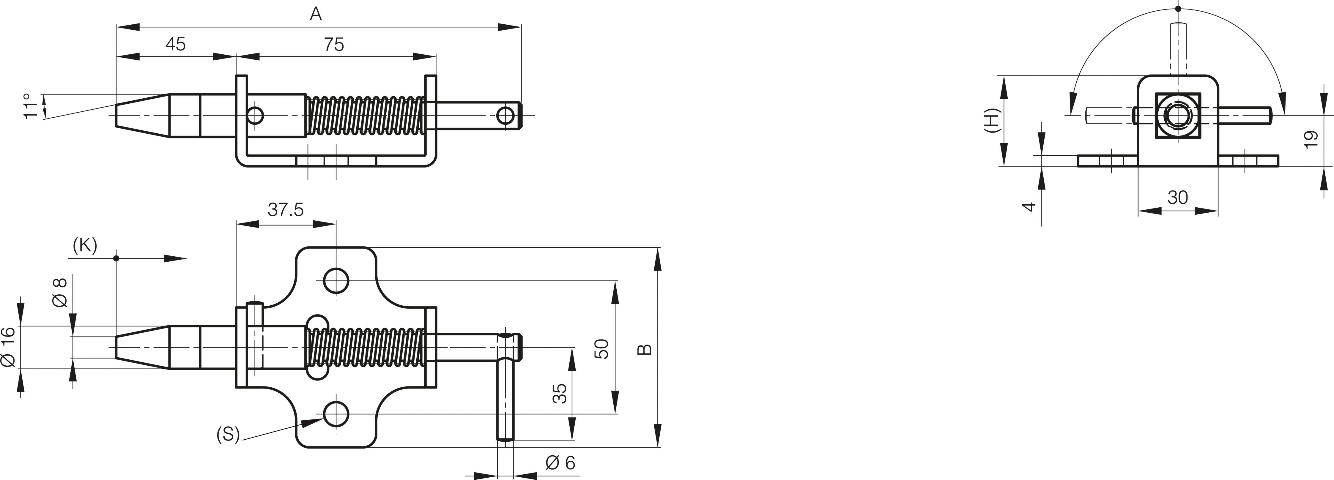 ZAPAH 152x75x34mm Zn