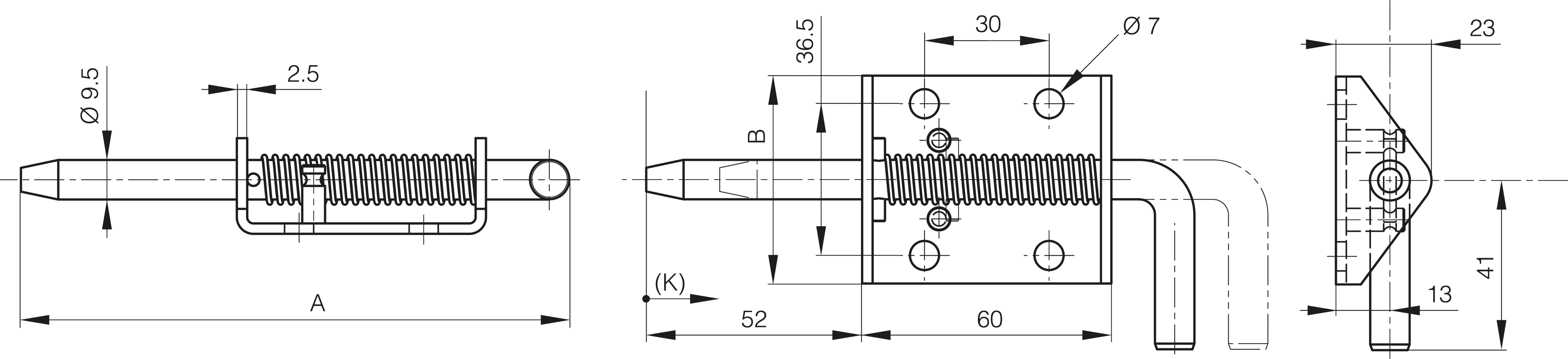 ZAPAH 132x50x17mm Zn