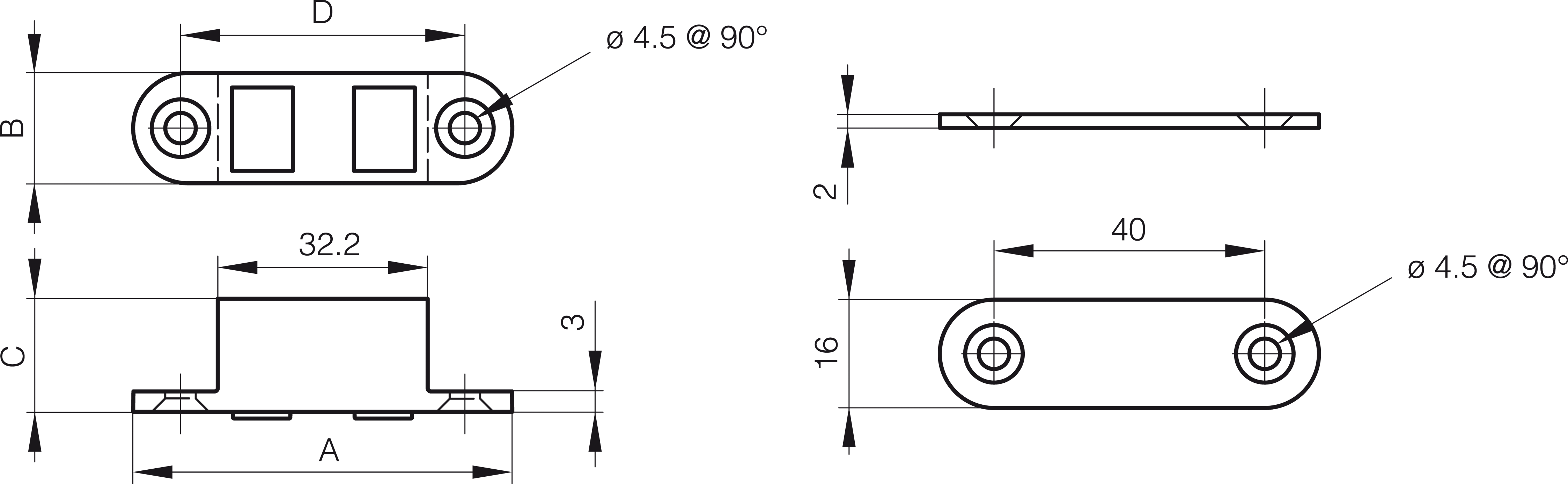 MAGNETNO ZAP. 56x16mm GDZn