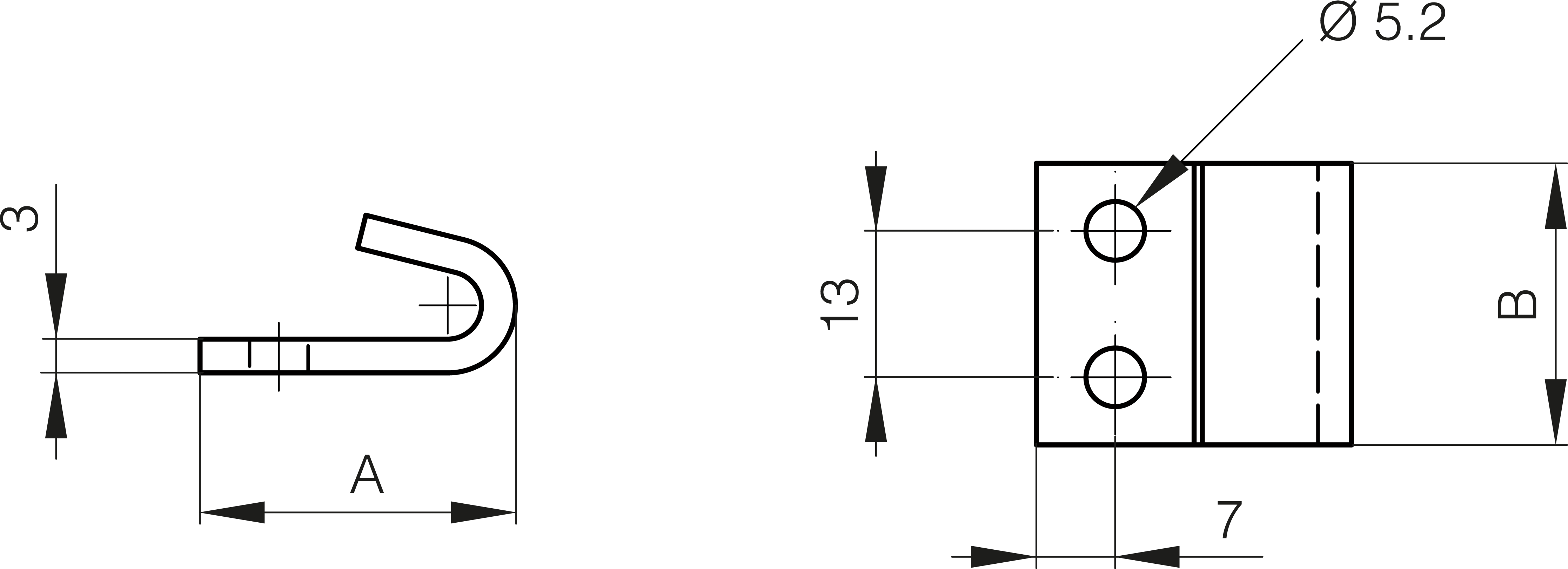 HAKELJ 25x28mm Zn