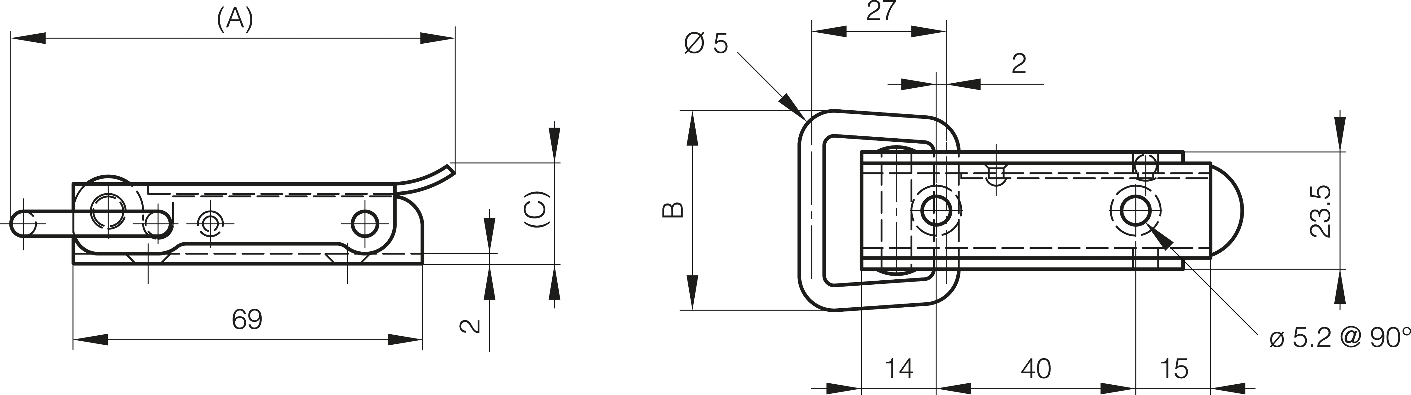 ZATEZNO ZAPIRALO 88,5mm INOX