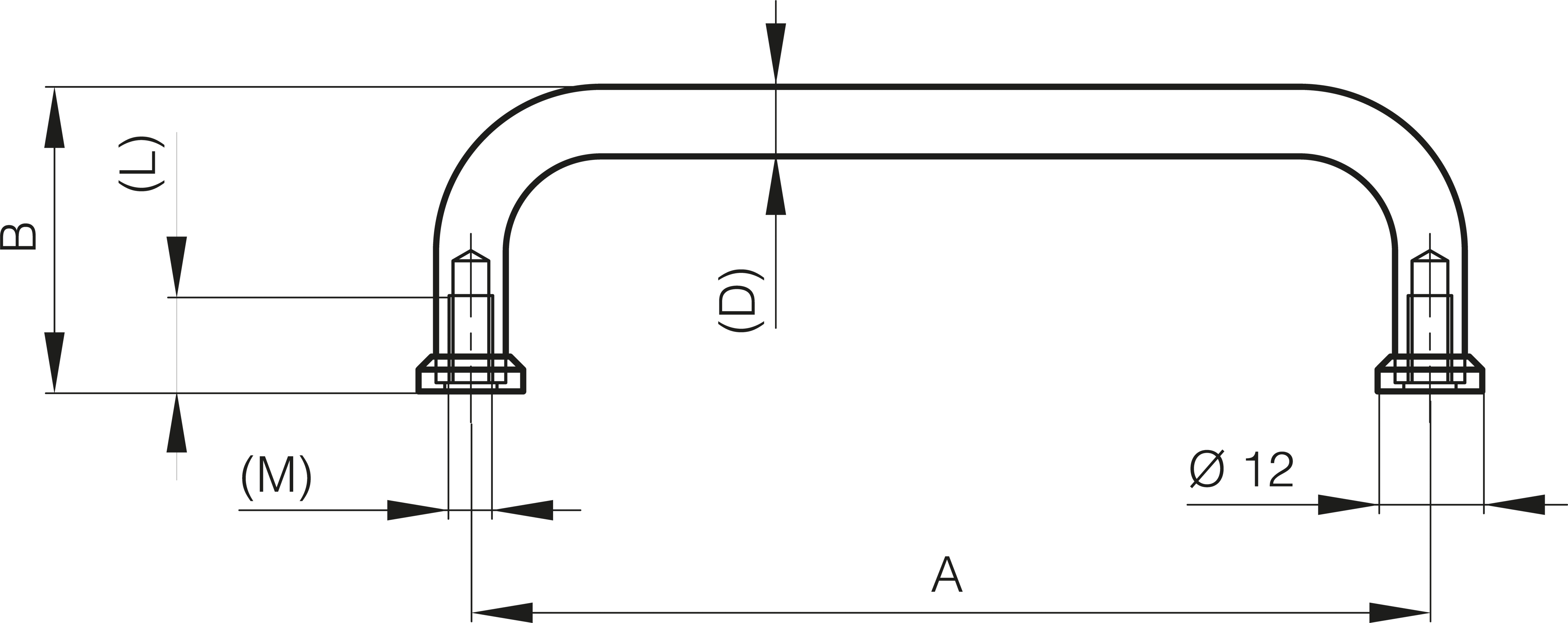 ROČAJ INOX 122x35 mm