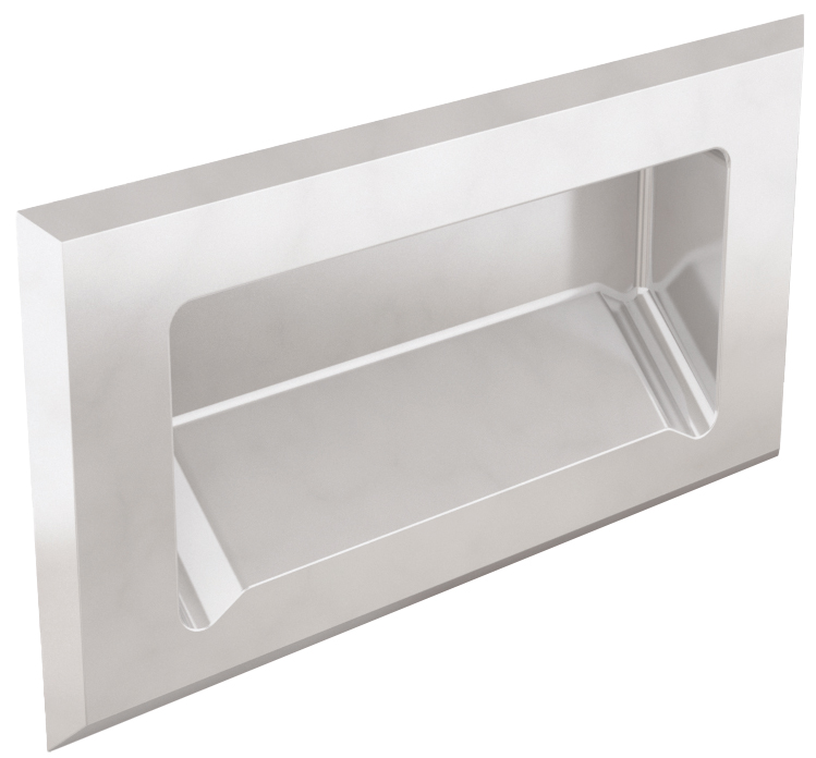 ROČAJ vgradni 120x62x16mm INOX