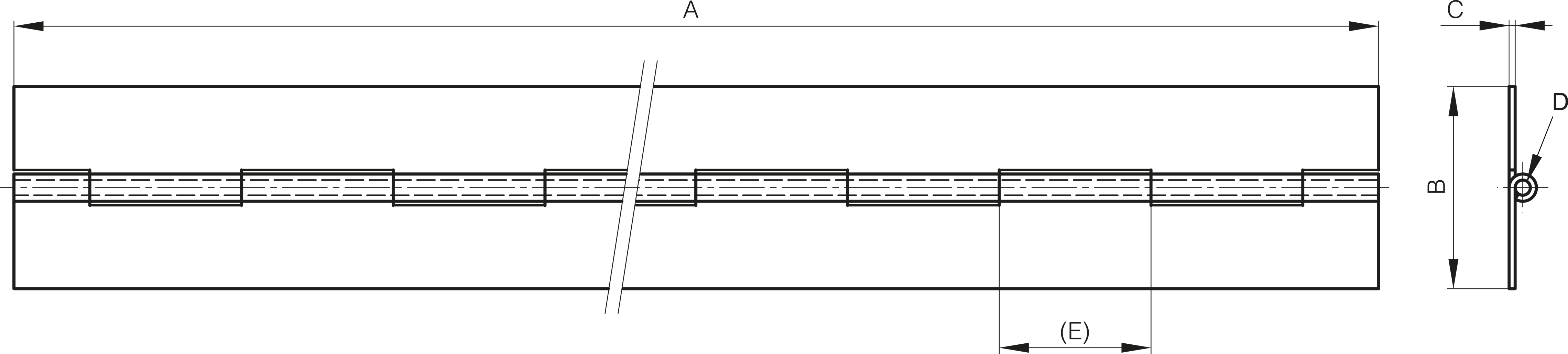 KLAVIRSKI ŠARNIR 1995x100x3-X