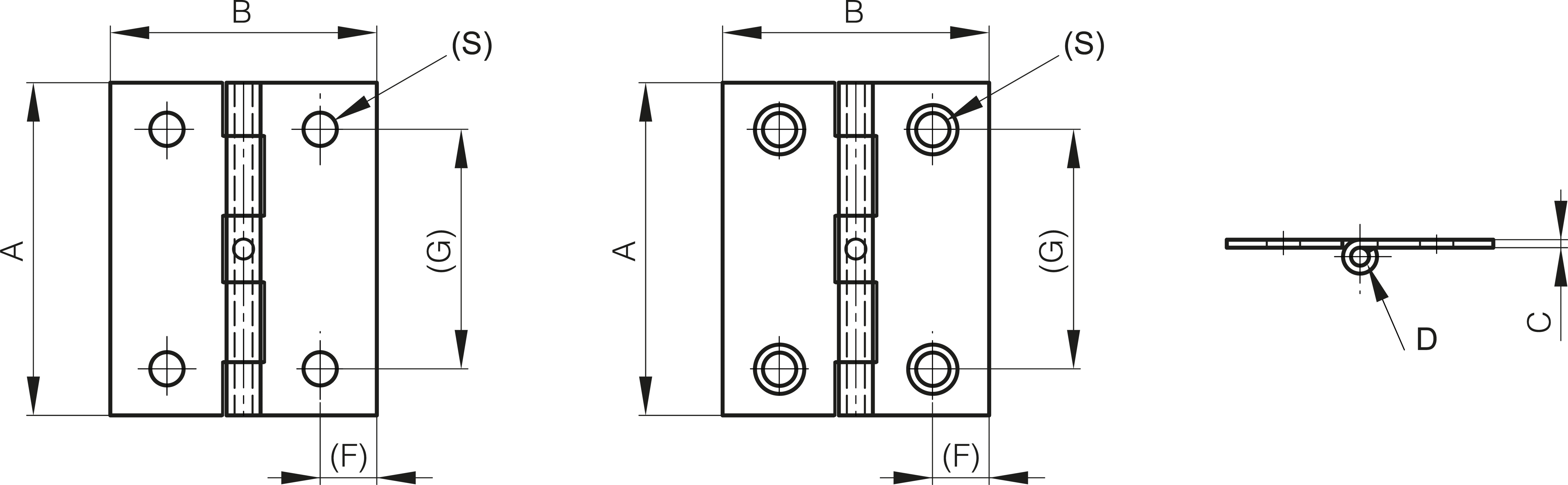 TEČAJ 50x40x1,2mm INOX 304