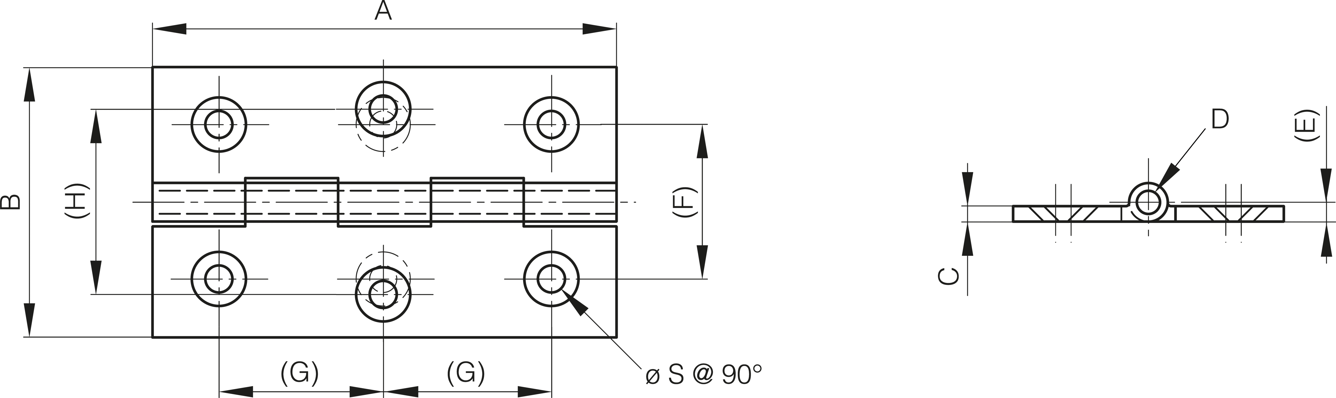 TEČAJ 40x40x2x3mm MS