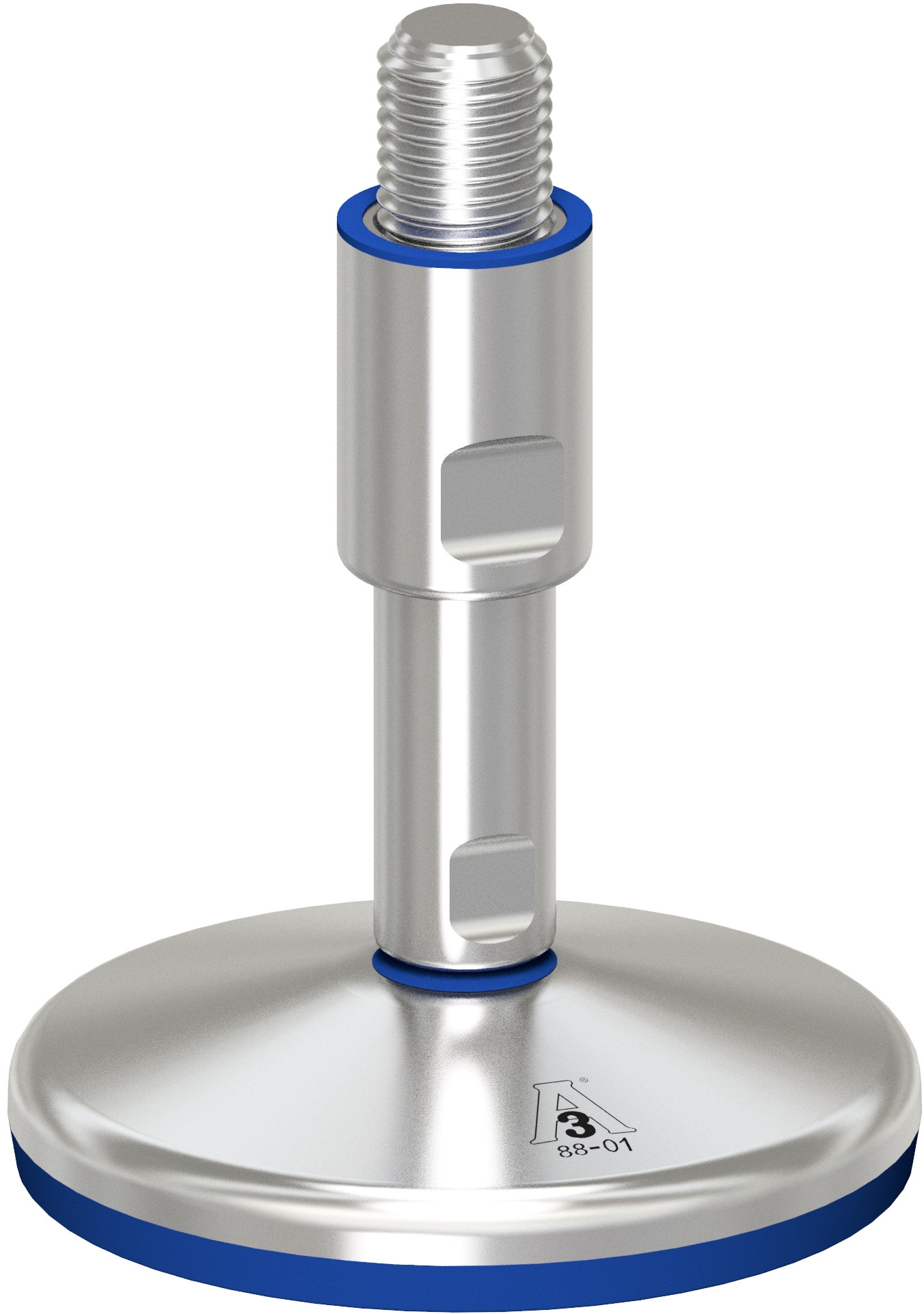 GIBLJIVI VIJAK INOX 3A D=120mm, s protidrsno NBR podlogo