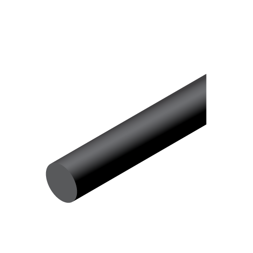 PROFIL OKROGLI EPDM črn