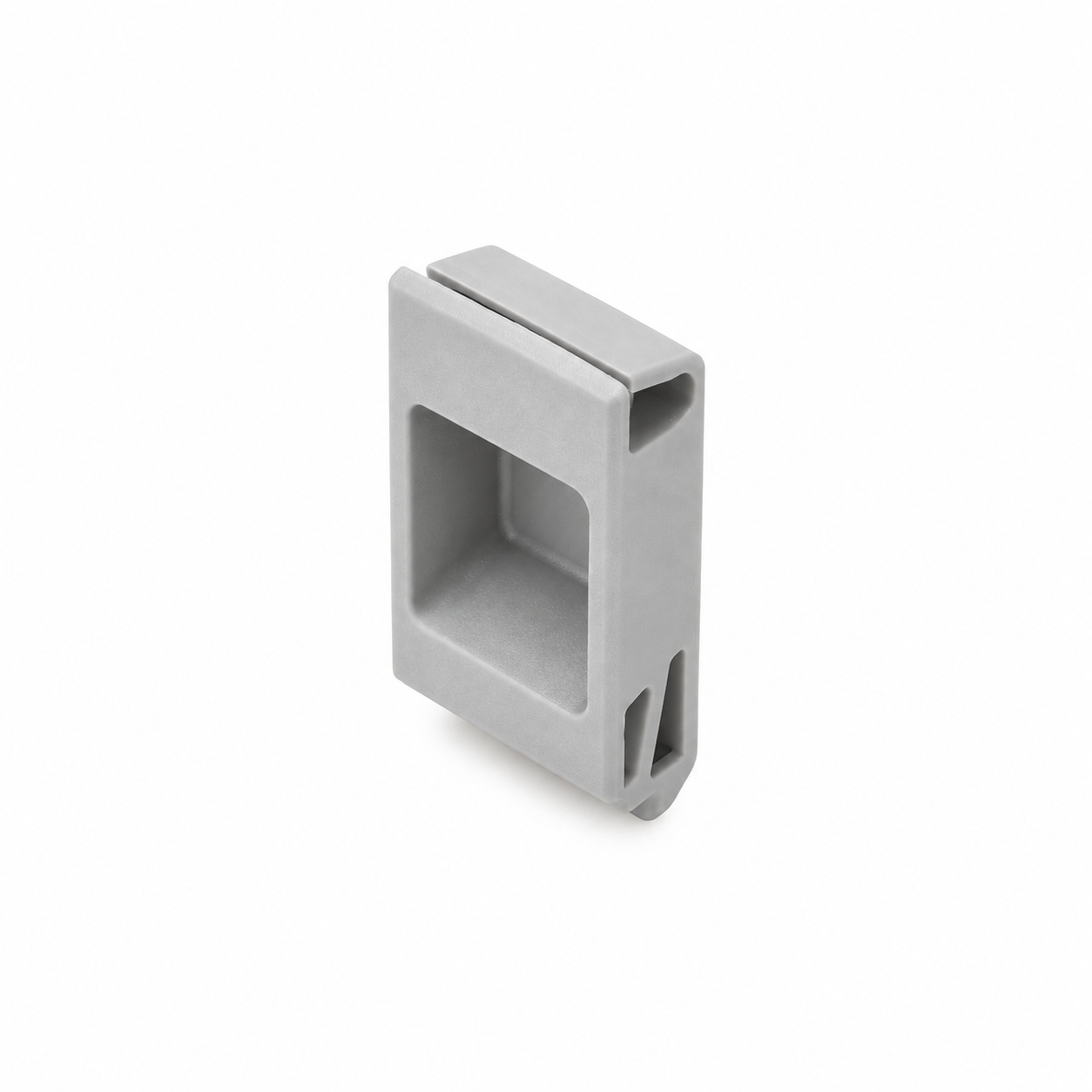ROČAJ VGRADNI PA 47x28mm siv