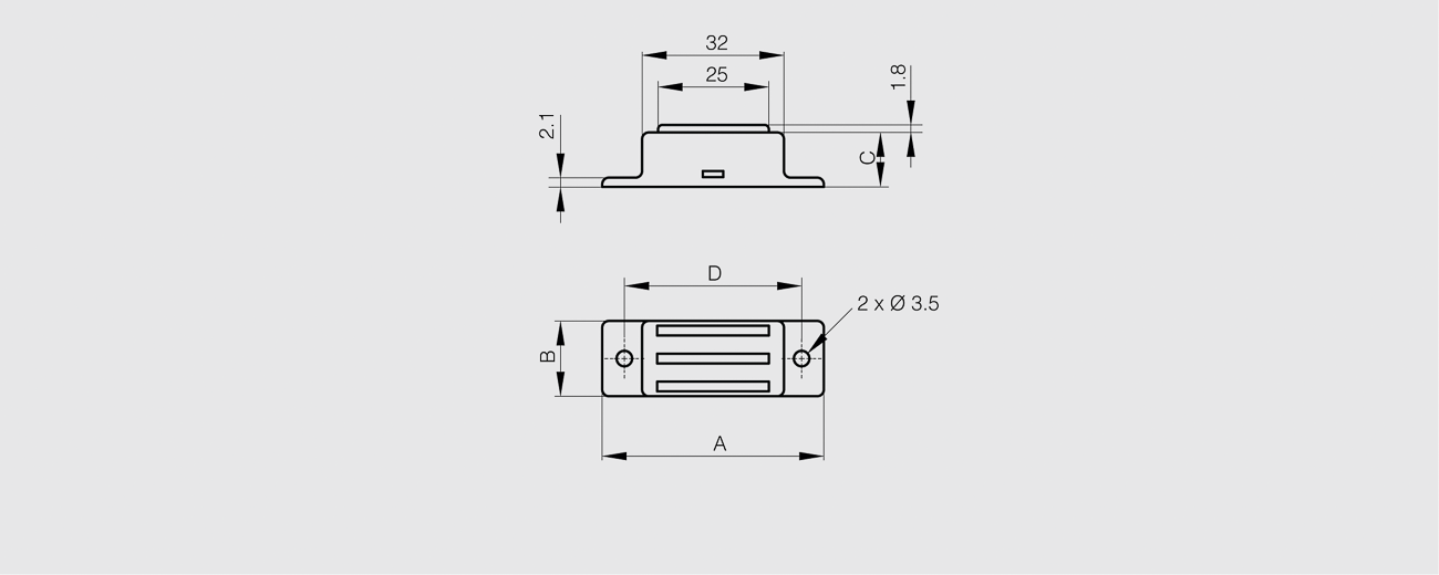 MAGNETNO ZAPIRALO 50x17mm X