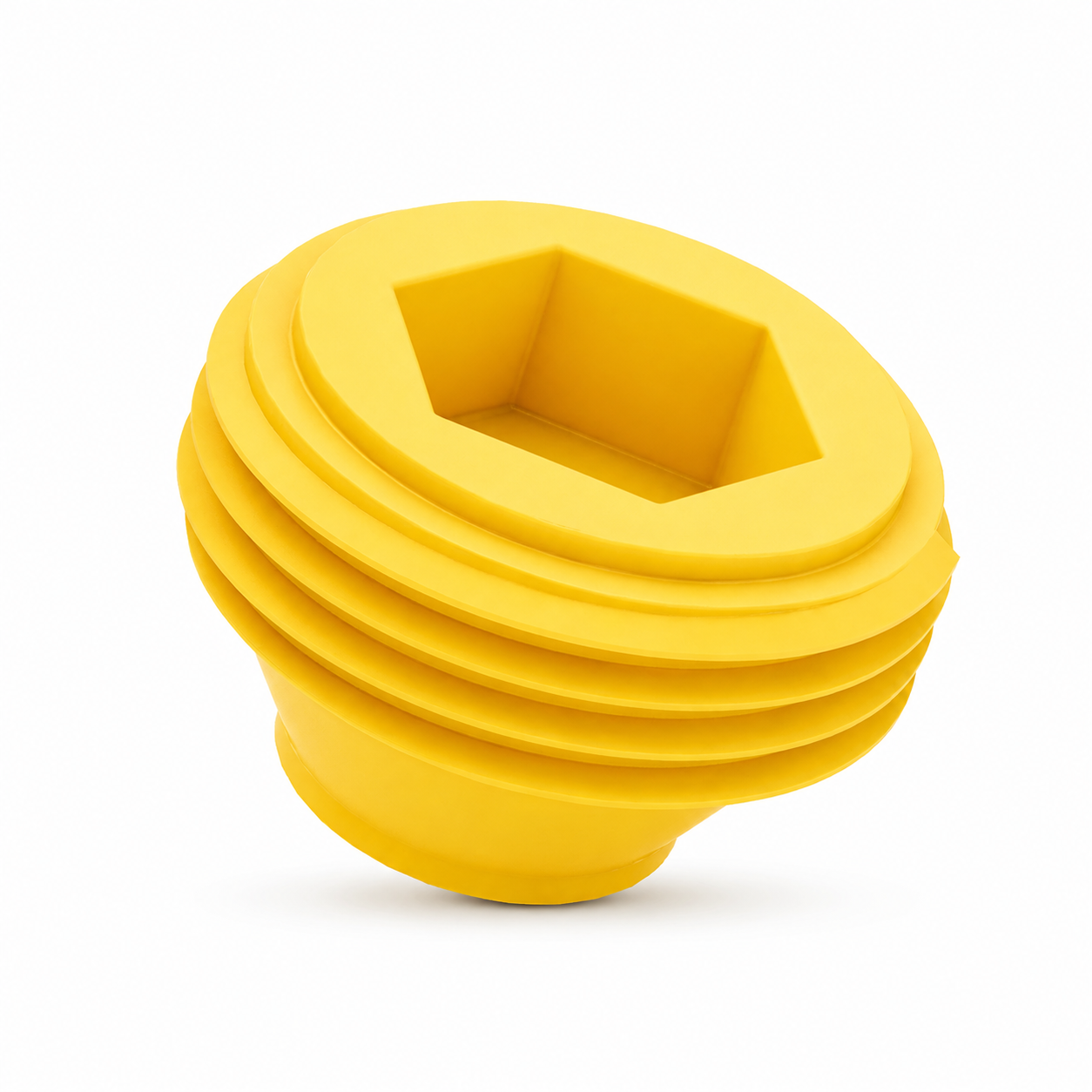 ZAPIRNI ČEP GPN 720, oblika A, LDPE rumena