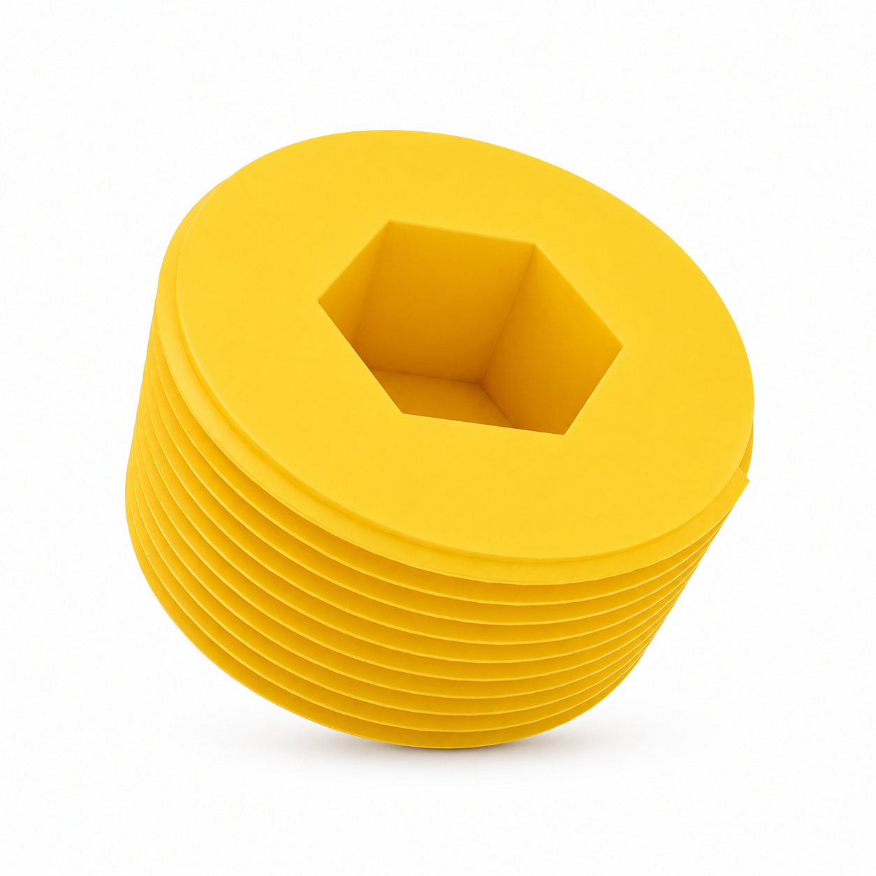 ZAPIRNI ČEP GPN 720, PCR-PE / LDPE rumena