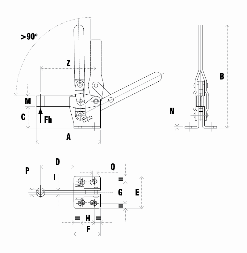 VERTIKALNO VPENJALO 165mm